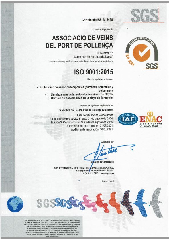 Certificat 9001 vt. 2024